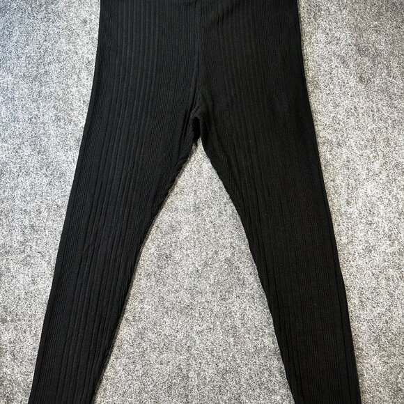 SHEIN Essence Black Hoodie & Leggings Set Women’s Medium Athleisure Cozy - Picture 3 of 6